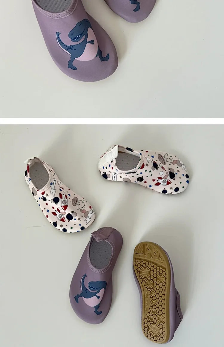 Baby Boys Beach Shoes Girl Children Print Waterproof Sports Sneakers Swimming Aqua Barefoot Shoes Indoor Kids Outdoor Slippers