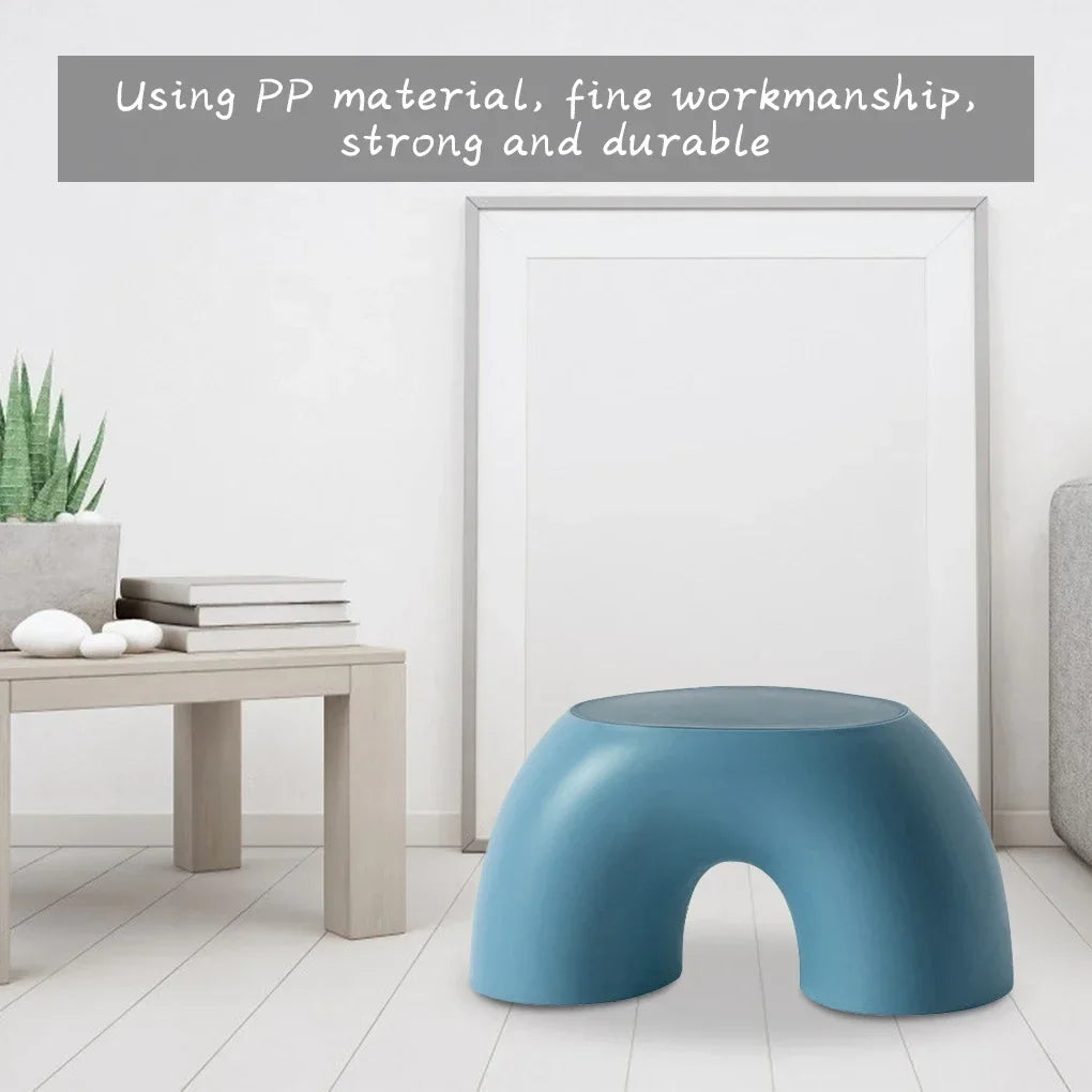 Stool Plastic Rainbow Shape Footstool Safety Kids Step Stool Seat For Living Room Indoor Furniture Children'S Stool Toy