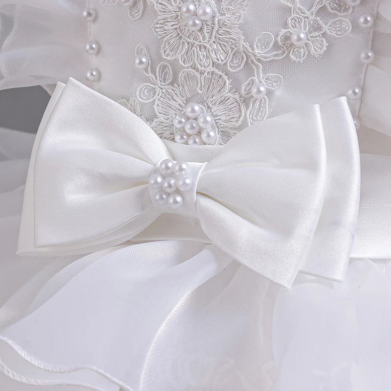 3-10 Years Children Boutique Dinner Party Formal Dress Princess Pink Elegant Glitter Ball Gown Baby Girls Birthday Party Dresses