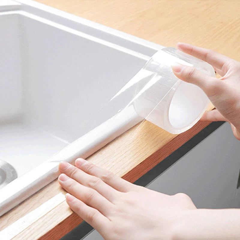 Clear Caulking Waterproof Sealing Tape For Kitchen Sink Bathroom Transparent Seif-Adhesive Gaps Sealing Strip Tape One Sided