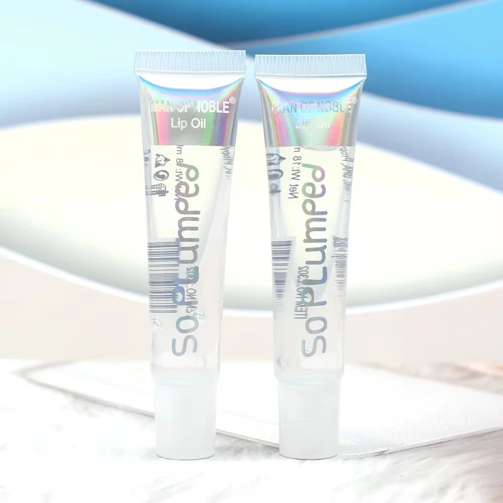 6Pcs Fruit Flavor Lip Oil Set - Moisturizing Plumping Lip Gloss
