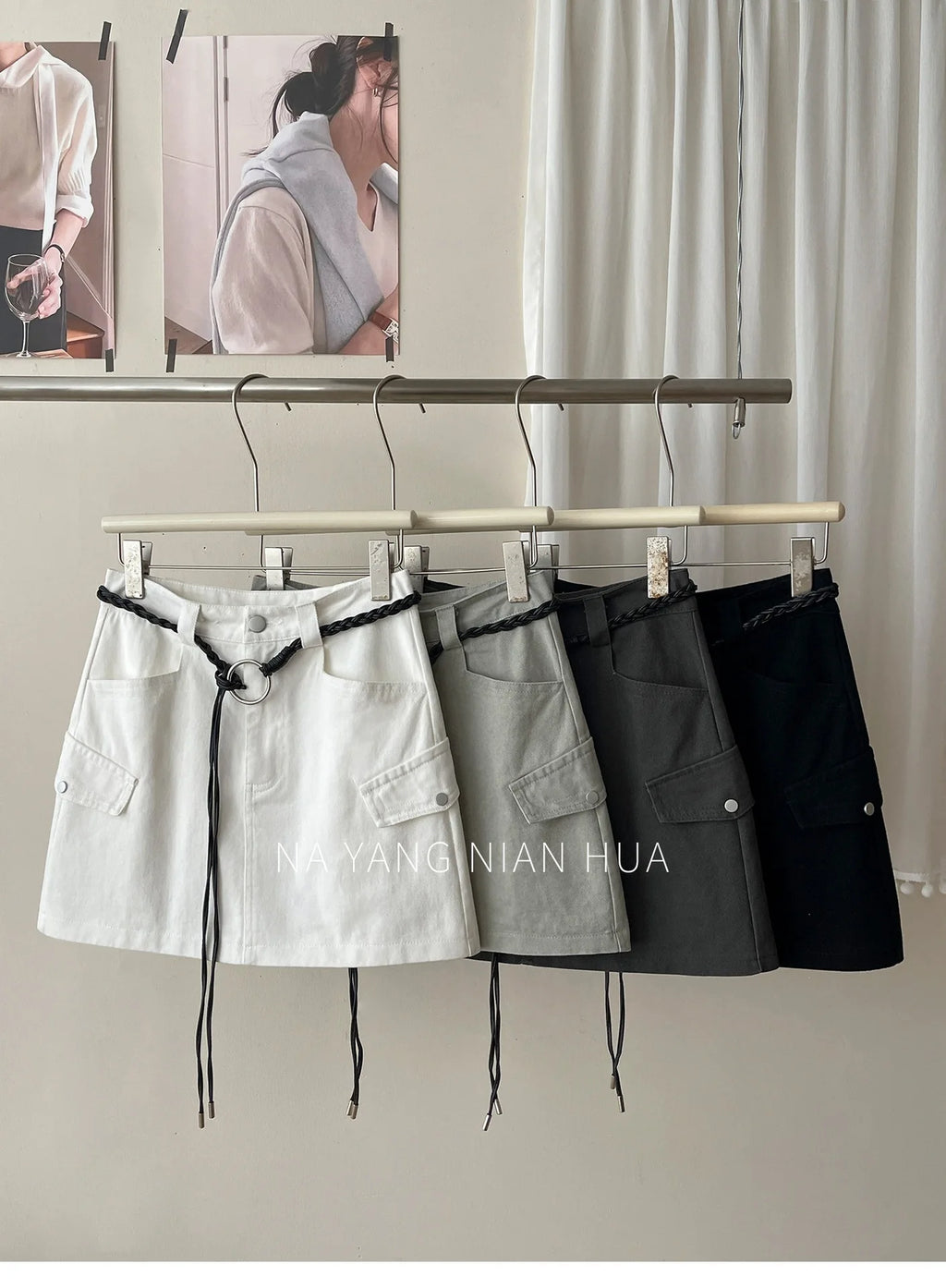 American Retro Versatile Denim Washed Cotton Workwear Mini Skirt Women Summer Korean Chic Bodycon Sexy A-Line Half-length Skirt
