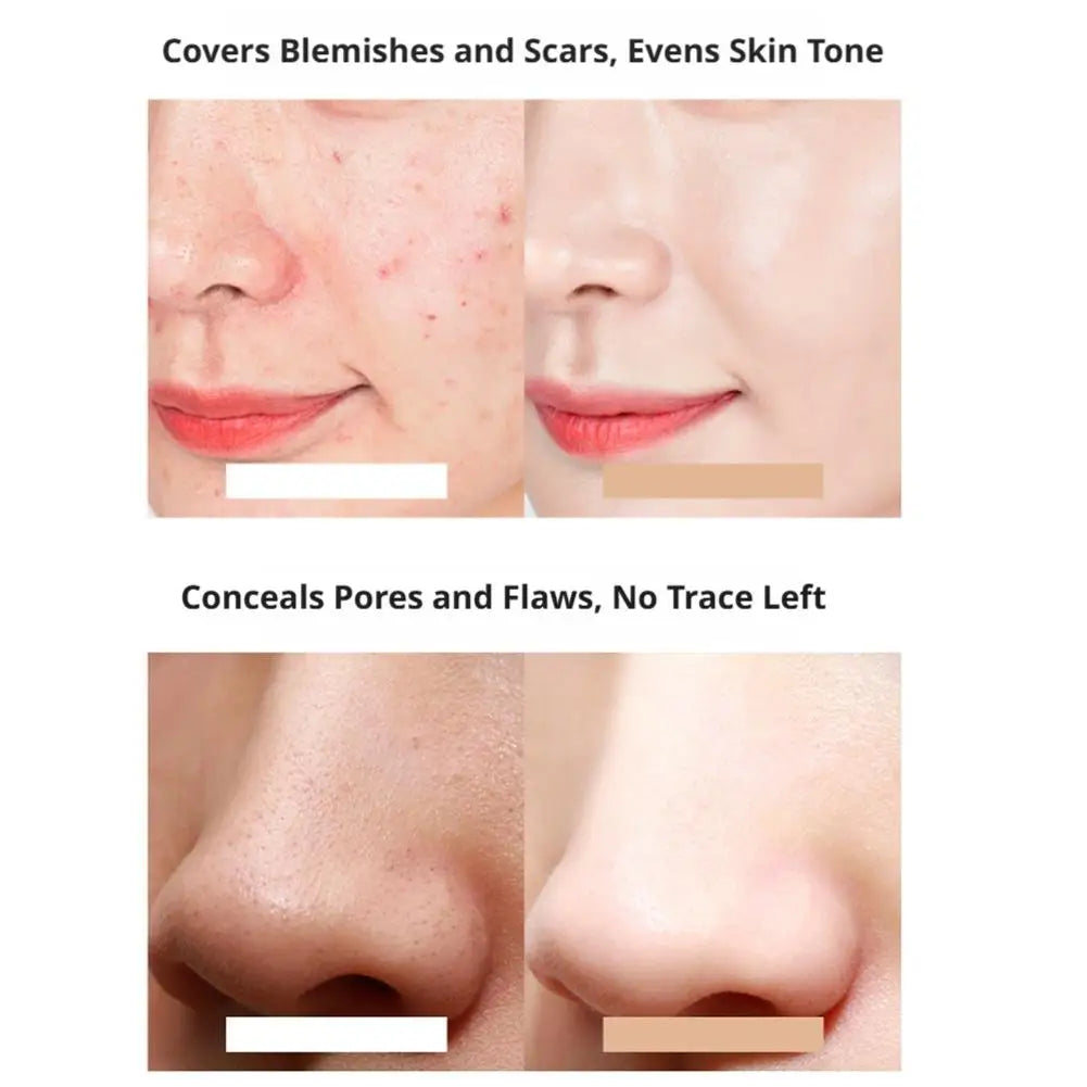 30g Small Gold Tube Concealer Liquid Foundation Makeup Waterproof Lasting Cover Acne Mark Scar Tattoo Super Coverage Concealer