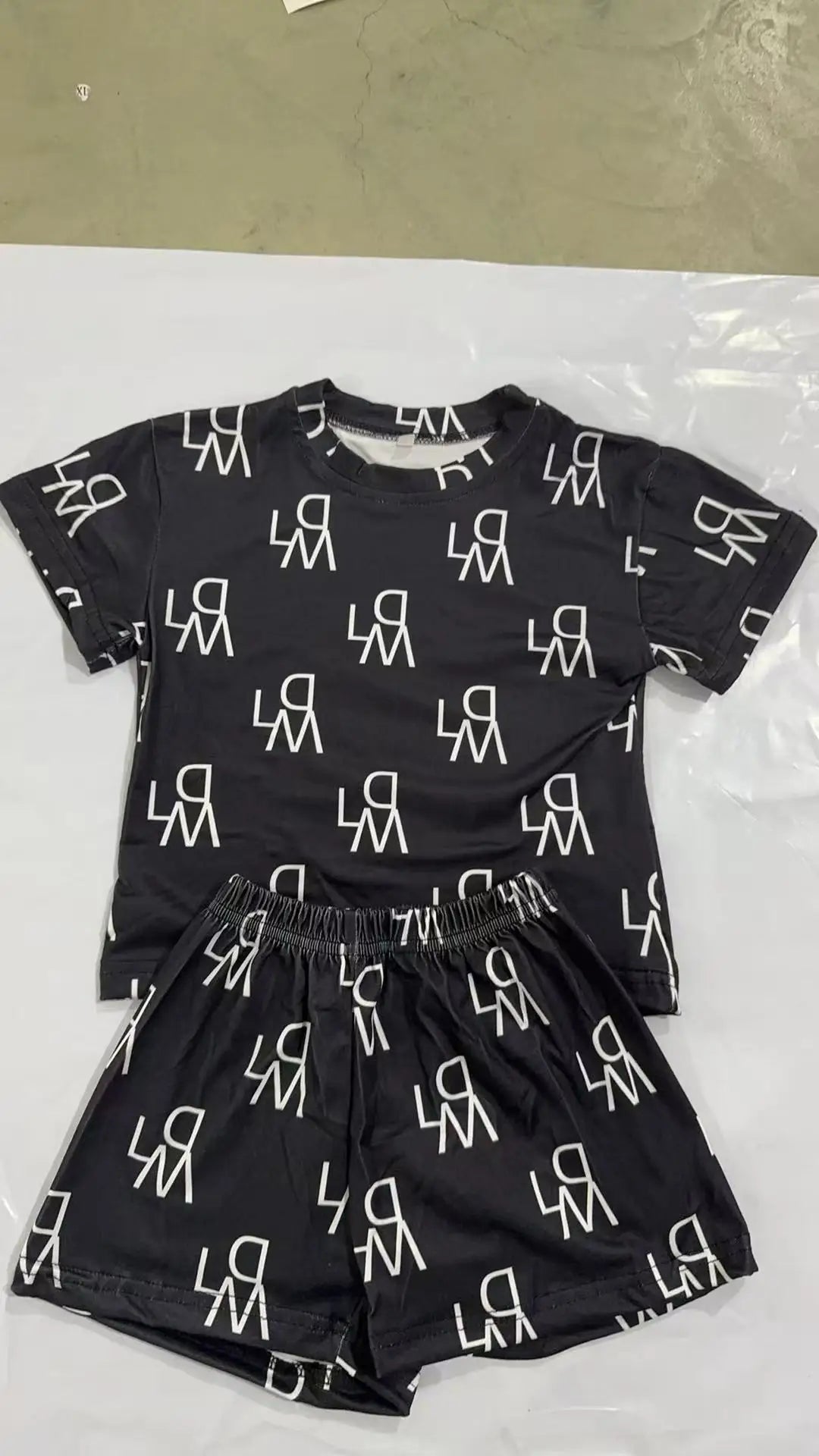 2026 Summer New Style Children'S Boys' Suit Casual Fashion Trendy Stylish Two-Piece Set Short-Sleeve Top Trendy