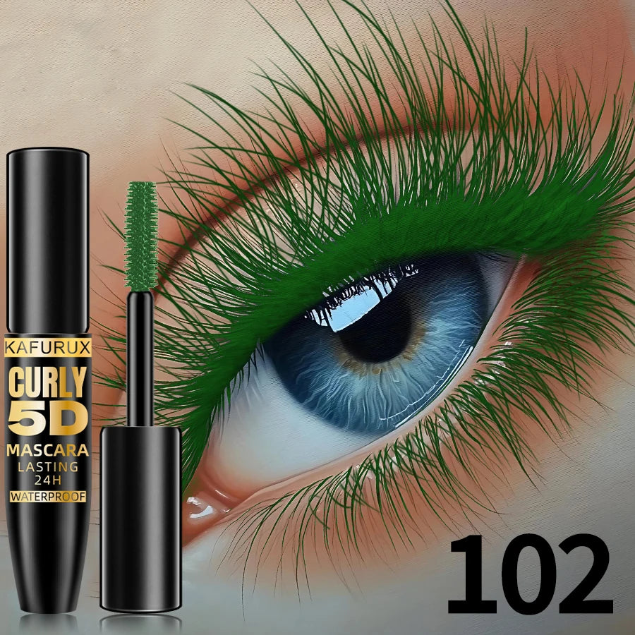 Máscara de Pestañas de Seda Coreana para Mujeres para una Mirada Audaz de Ojos Grandes con Alargamiento a Prueba de Agua, 9 Colores, Duración Todo el Día a Prueba de Manchas