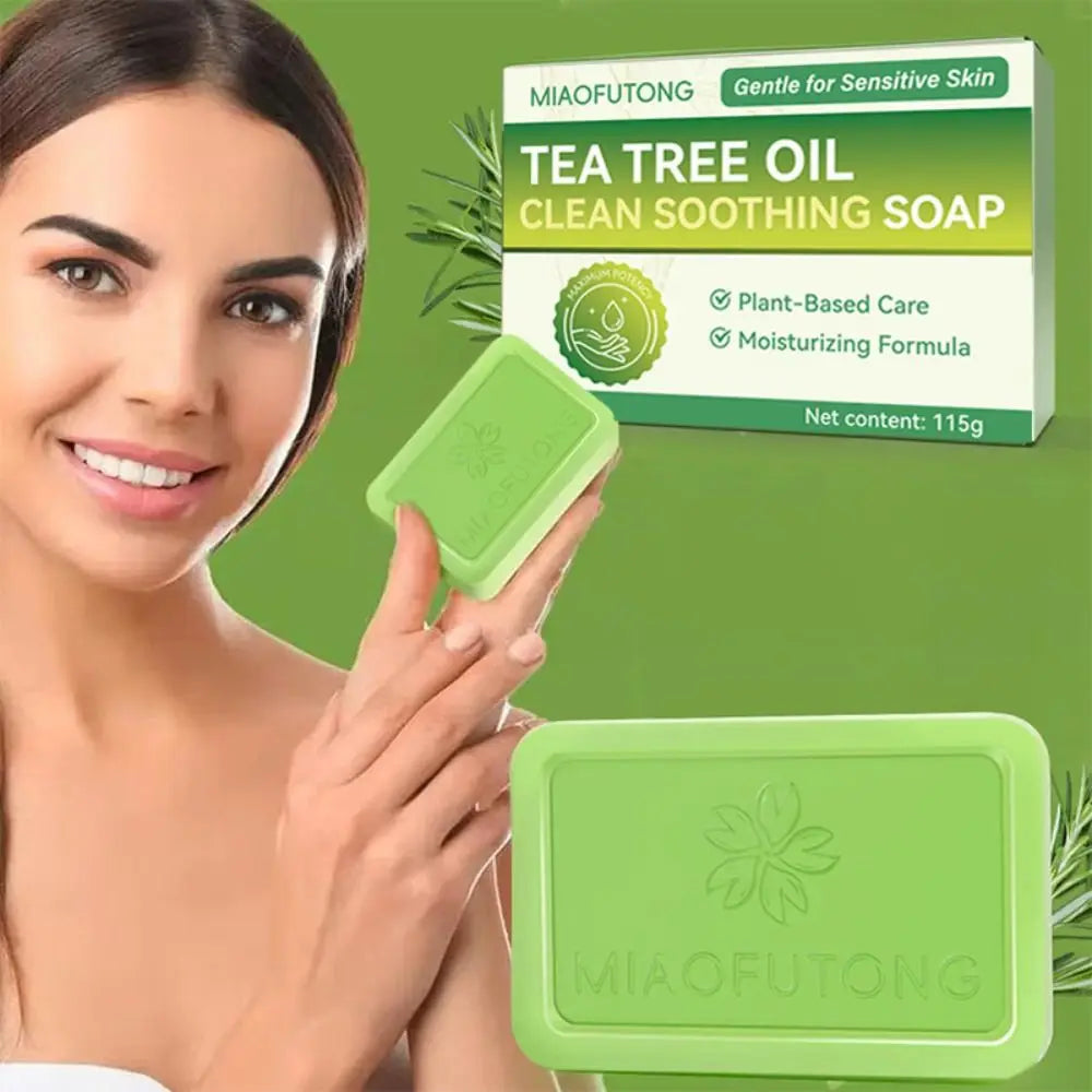Personal Tea Tree Oil Tea Tree Soap Natural Ingredients Gentle Exfoliating Natural Soap Skin Cleaning Body Soap Daily Use