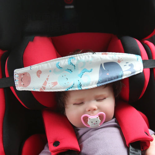 Baby Carseat Head Support Pillow With Adjustable Neck Relief Strap Sleep Positioner For Infants And Toddlers