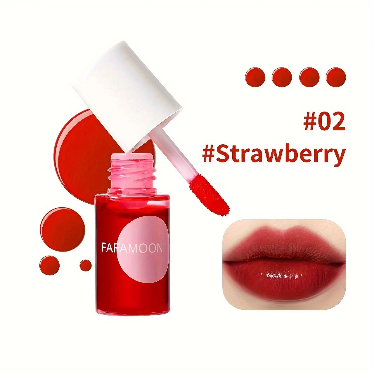 Fruity Lip Tint Water Gloss Lipstick Hydrating Waterproof Long Lasting Color For All Day Wear