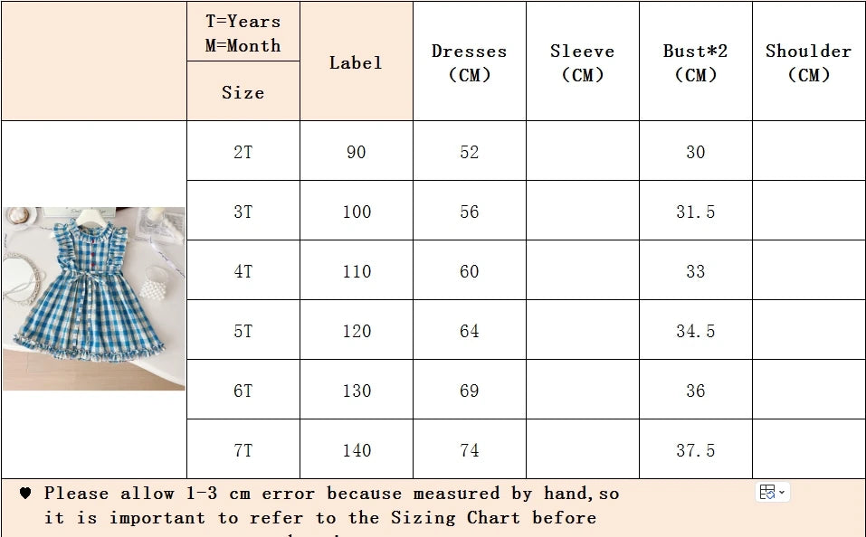 Girls Casual Dresses Floral Plaid Sleeveless Flower Girl Dresses Kids Clothes for 2 To 7 Years Princess Dress for Girls