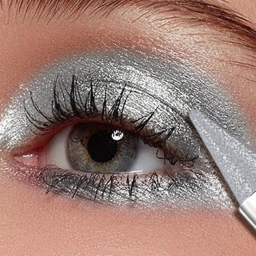Waterproof Eyeshadow Sticks Set 12 Colors Long Lasting High Pigment Shimmer Metallic Glitter For Bold Eye Makeup Lovers