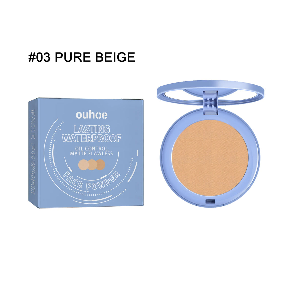 Waterproof Sweatproof Setting Powder Brightens Conceals Natural OilControl Invisible Pores Lasting Matte FullCoverage