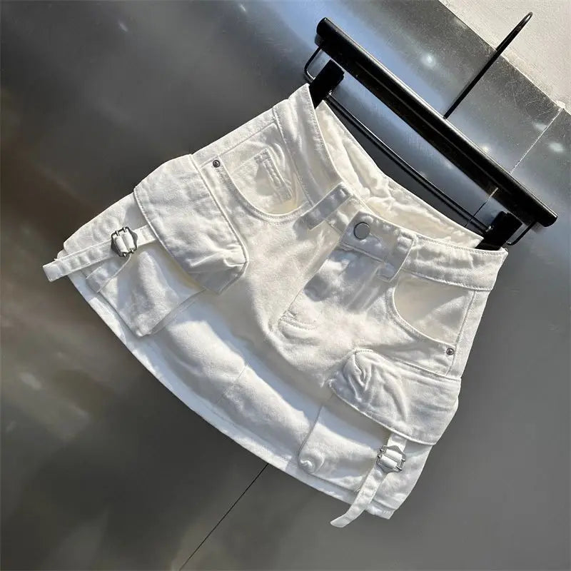High Waisted Casual Washed Short Skirt for Women in the Spring and Summer of 2026 Stylish and Slimming Workwear Skirt