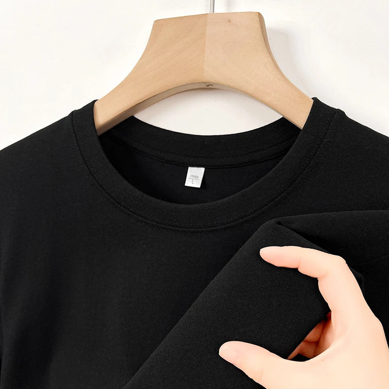 2025 New Men's Korean Casual Cotton Short Sleeved Round Neck T-shirt Summer Fashionable and Comfortable Versatile Top