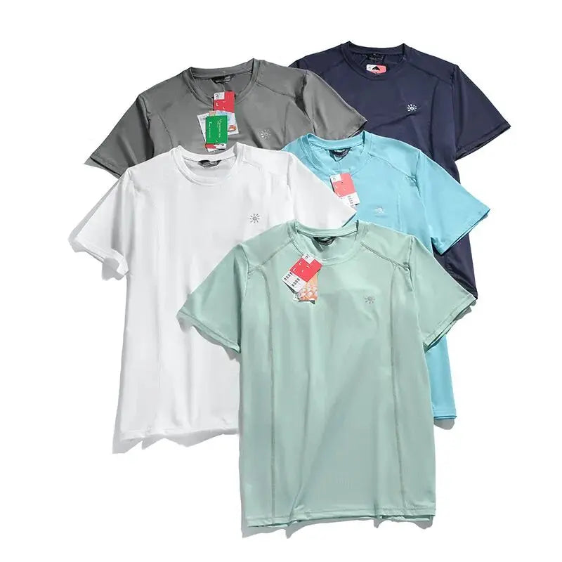 Outdoor Large Order 3D Tailoring Men's Summer 2026 Quick Dry Breathable Sweat Absorbing round Neck Short Sleeve T-Shirt