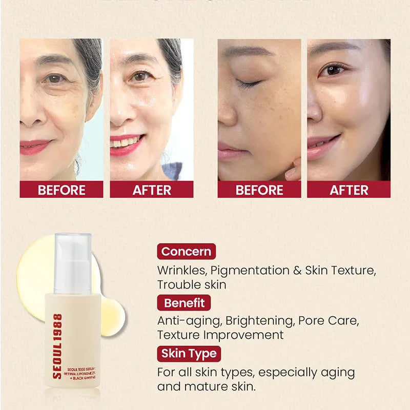 PWYUMAN Retinol Face Serum - Anti-Aging Moisturizing Ampoule 30ml