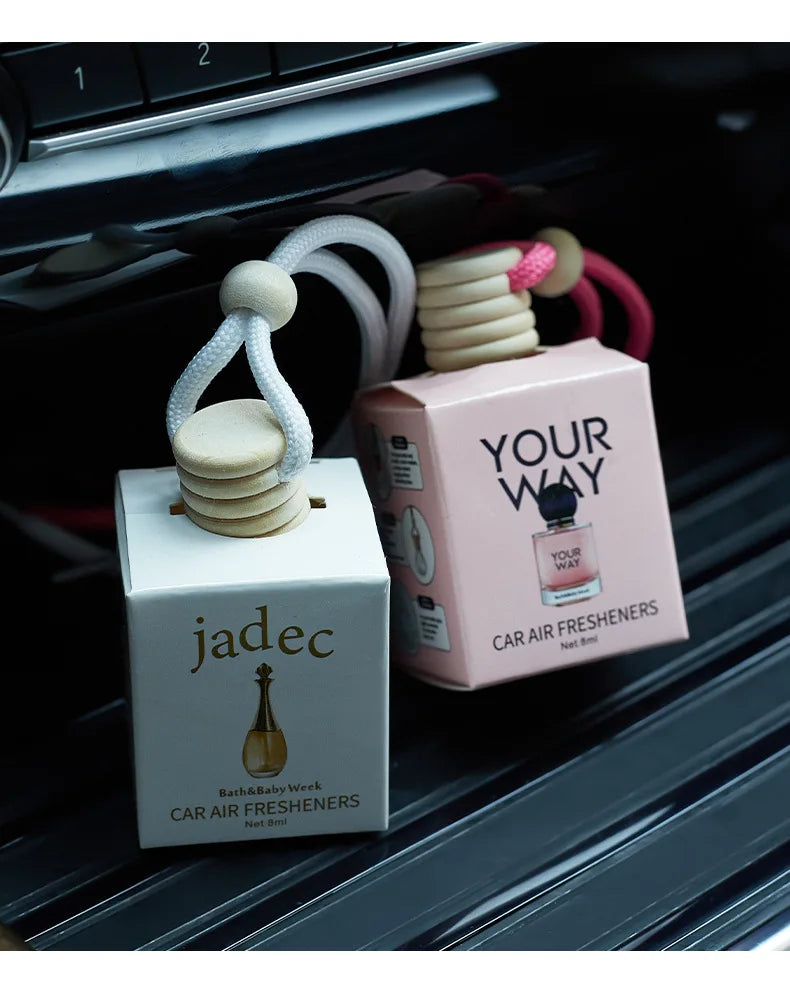 8ML Long Lasting Scent Glass Bottle Air Freshener Keep Charming and Fresh Hanging Car Interior Decoration Perfume Diffuser