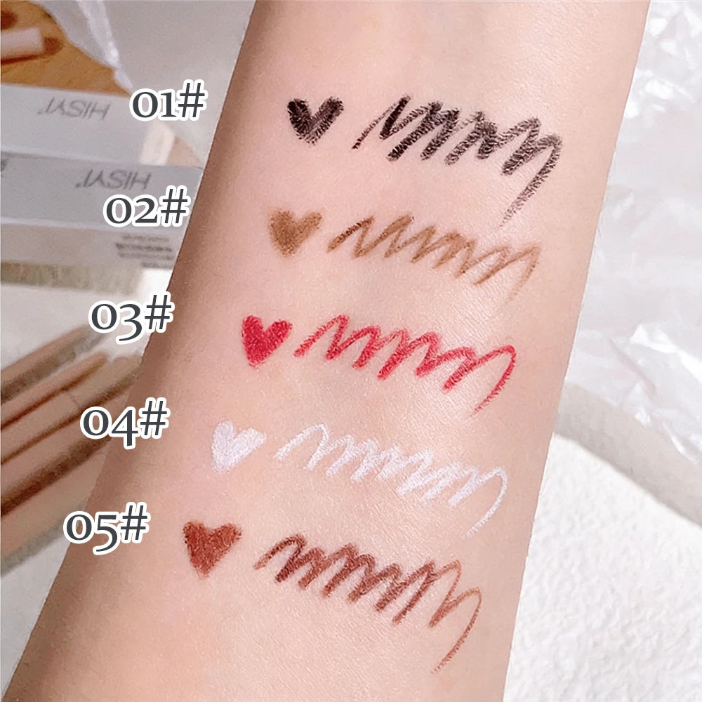 Ultra-fine Gel Eyeliner Pencil Rose Brown Under Eye Liner Pen Waterproof Matte Aegyosal Lying Silkworm Quick Drying Eyes Makeup