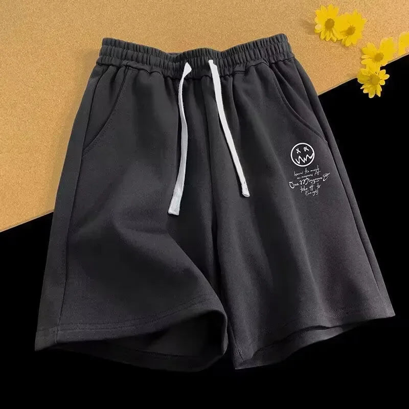 Men's Oversized Wide Leg Shorts – Casual Hip-Hop Print Loose Fit, Sizes M–8XL
