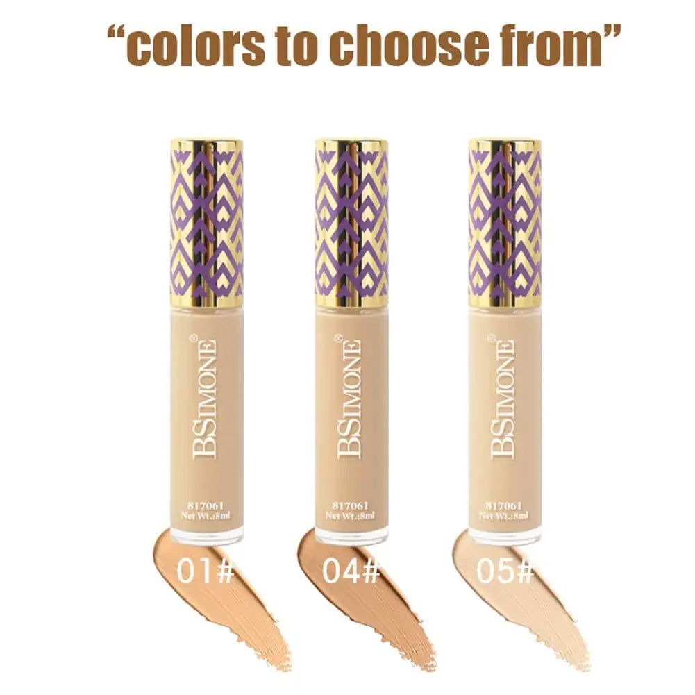 Korean Brand Natural Lasting Concealer Matte Oil Control High Cover Tears Acne Marks Spots Waterproof Liquid Foundation Makeup