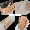 10 Colors Eye Shadow Palette Glitter Pearly Eyeshadow Nude Shiny Long Lasting Waterproof Charming Eyes Make Up Palette Cosmetics