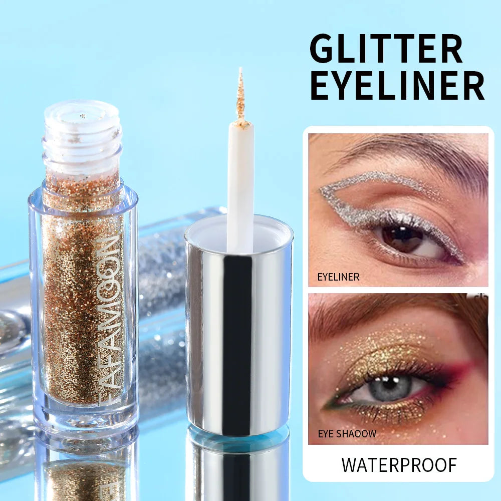 Slim Shiny Eye Liners Eyeshadow Liquid Pencil Pearlescent Silkworm Stick Waterproof Diamond Glitter Sequins Eyeliner Makeup