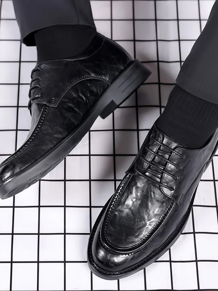Genuine Leather Men's Oxford Dress Shoes | Business Formal"