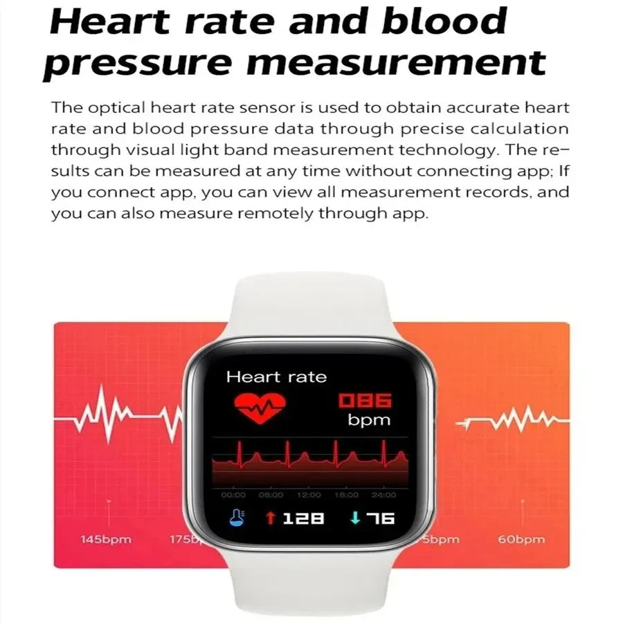 Nuevo Smartwatch 2025 para hombres, teléfono Android iOS, pantalla de 1.73", llamadas Bluetooth, monitoreo de oxígeno en sangre y presión, Smart Watch para mujeres