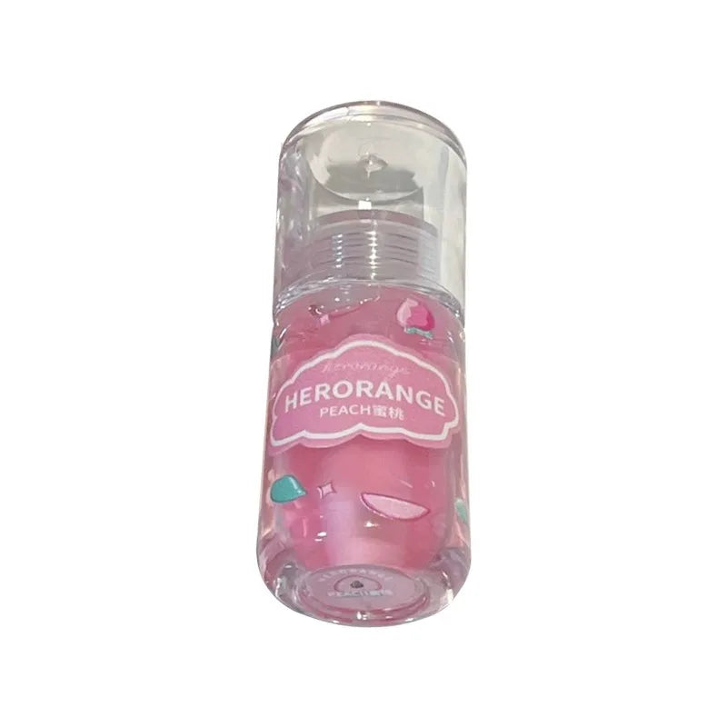 Herorange Multi-Use Fruit Lip Oil - Lip Primer & Top Coat, Moisturizing Hydrating, Dewy Plump "Dudu Lips" Lip Gloss