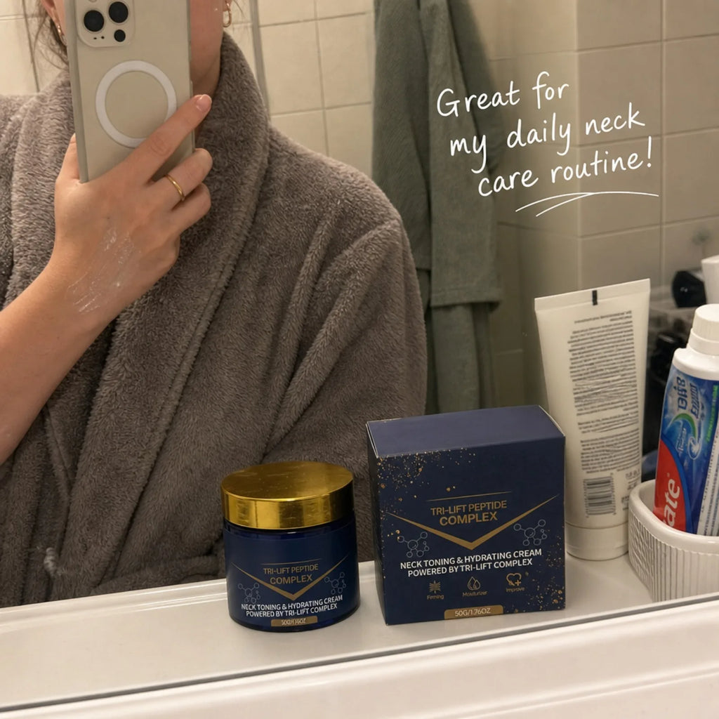 Tri-Lifting Peptide Neck Firming Moisturizer Hydrating Neck Cream Lines Tighten Neck Contour Smoothing Dull Skin Neck Care Cream
