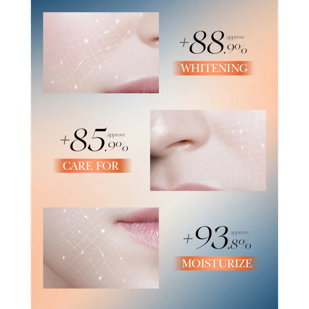 4pcs/box SADOER 5x Vitamin C Kit Whitening Moisturizing Travel Set(Facial Cleanser, Toner, Serum, Face Cream）