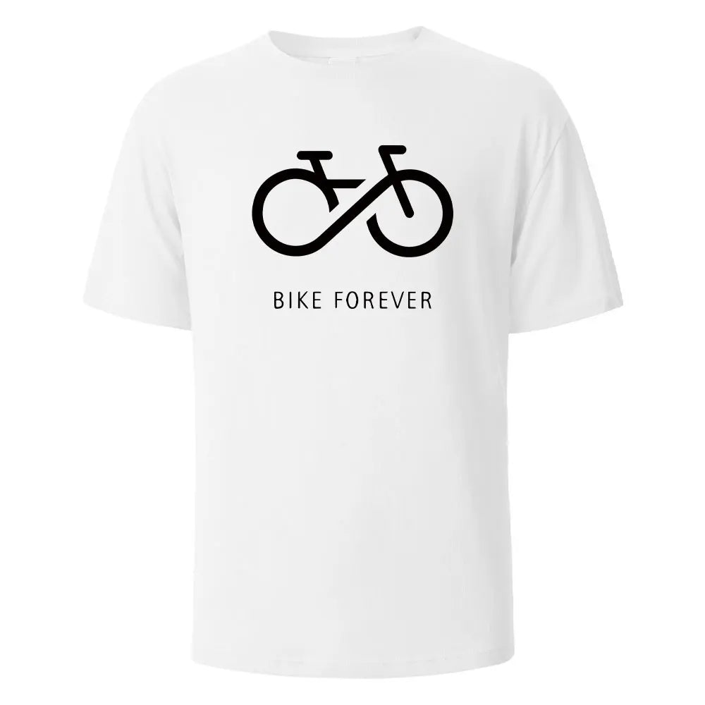 Bike Forever Men's Crewneck T-Shirt - 100% Cotton Casual Tee