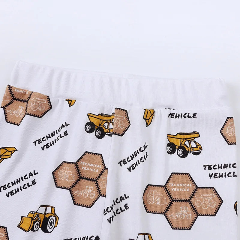 Toddler Boys Sporty 2-Piece Cotton Blend T-Shirt and Shorts Set