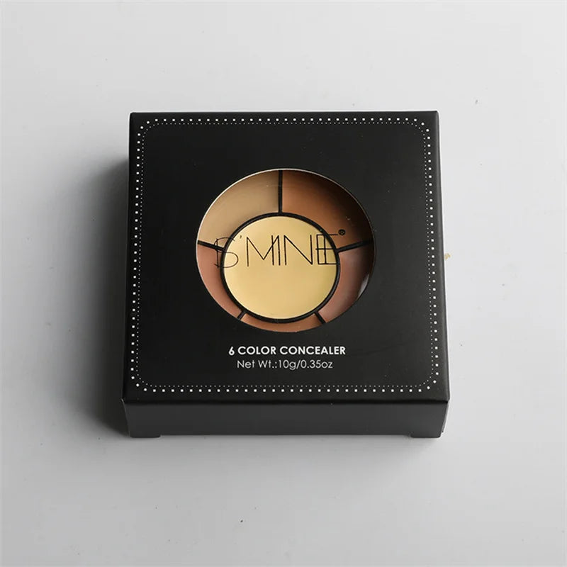 3/6-color Concealer Palette with/No Brush Cream Texture Moisturizer Concealer Modify Enhance Contours Lasting Makeup Waterproof