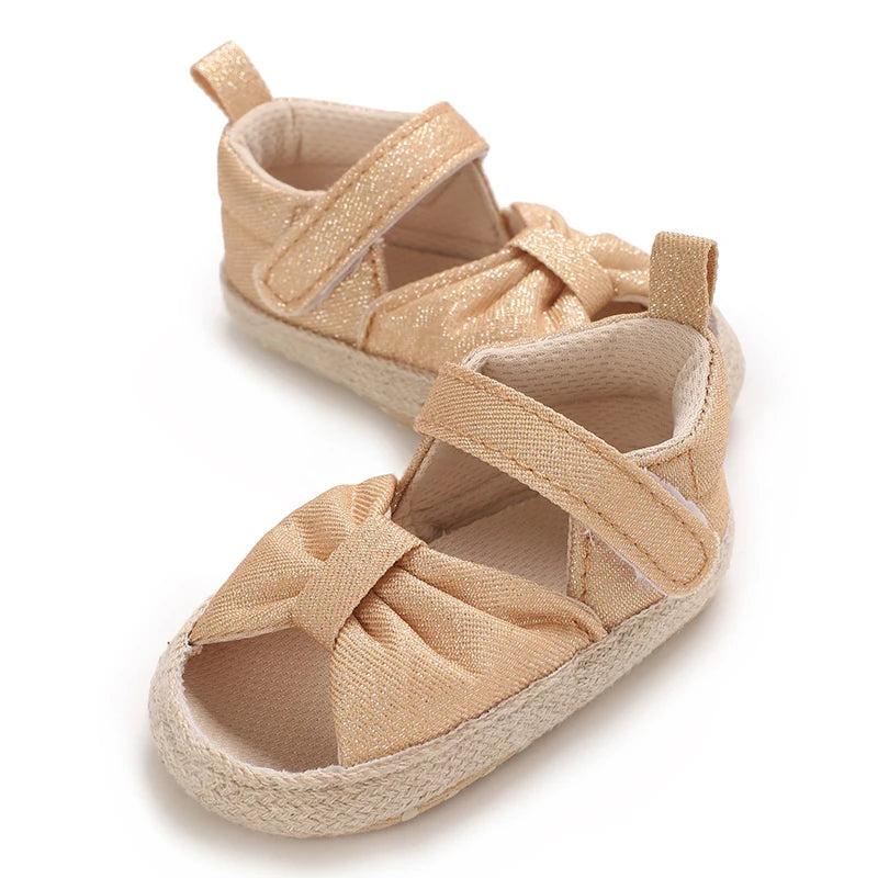 Baby Learning Walk Shoes,Back Zipper Summer Infant Sandals Soft Daily Wear Footwear for Newborn Baby Girls 0-1 Year