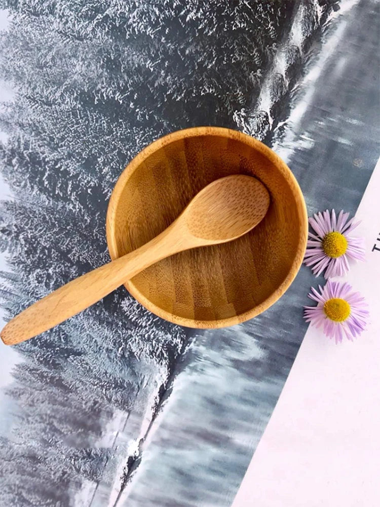 2pcs Mini Mask Mixing Bowl Set, DIY Mask Mixing Spoon Skin Care Tool, Mixing Spatula Tool to Use with Mask Bowl