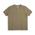 Red Tornado Short Sleeve Henley T-Shirt Heavyweight Cotton Men Every Day Tee Amekaji