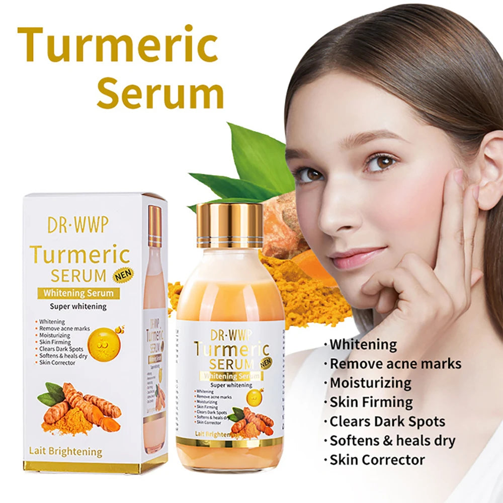 Turmeric Facial Serum Skincare Moisturizing Facial Exfoliating Body Lotion Hydrating Brightening Skin Softening Body Care Scrub