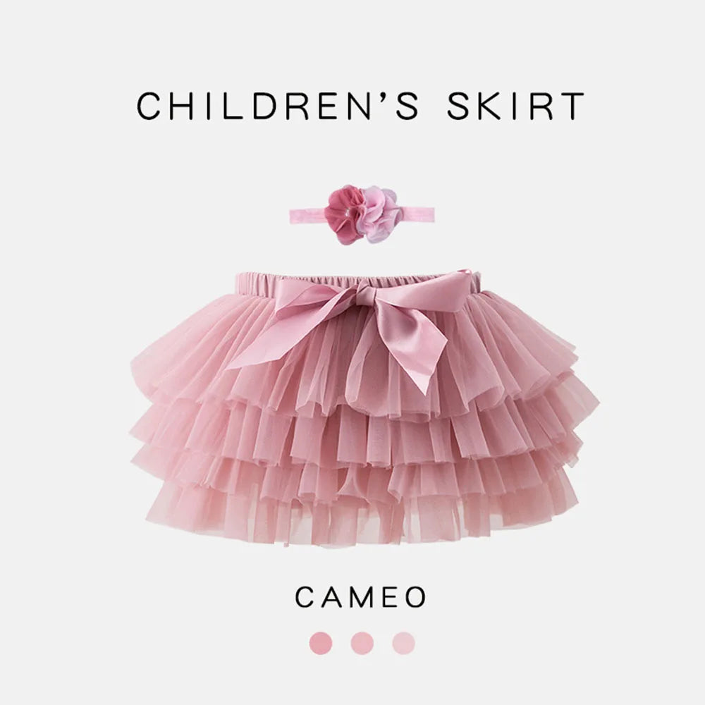 Rainbow Tulle Girls Tutu Skirt Princess Pettiskirt Baby Ballet Party Performance Clothes Newborn Photography Outfit for Kids