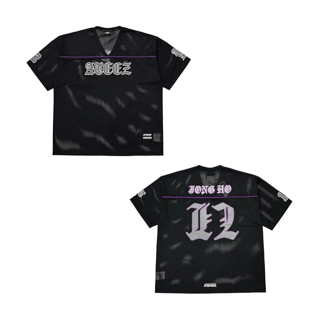 Ateez 2025 World Tour In Your Fantasy Graphic Tee Jersey Official Tour Merch For Fans