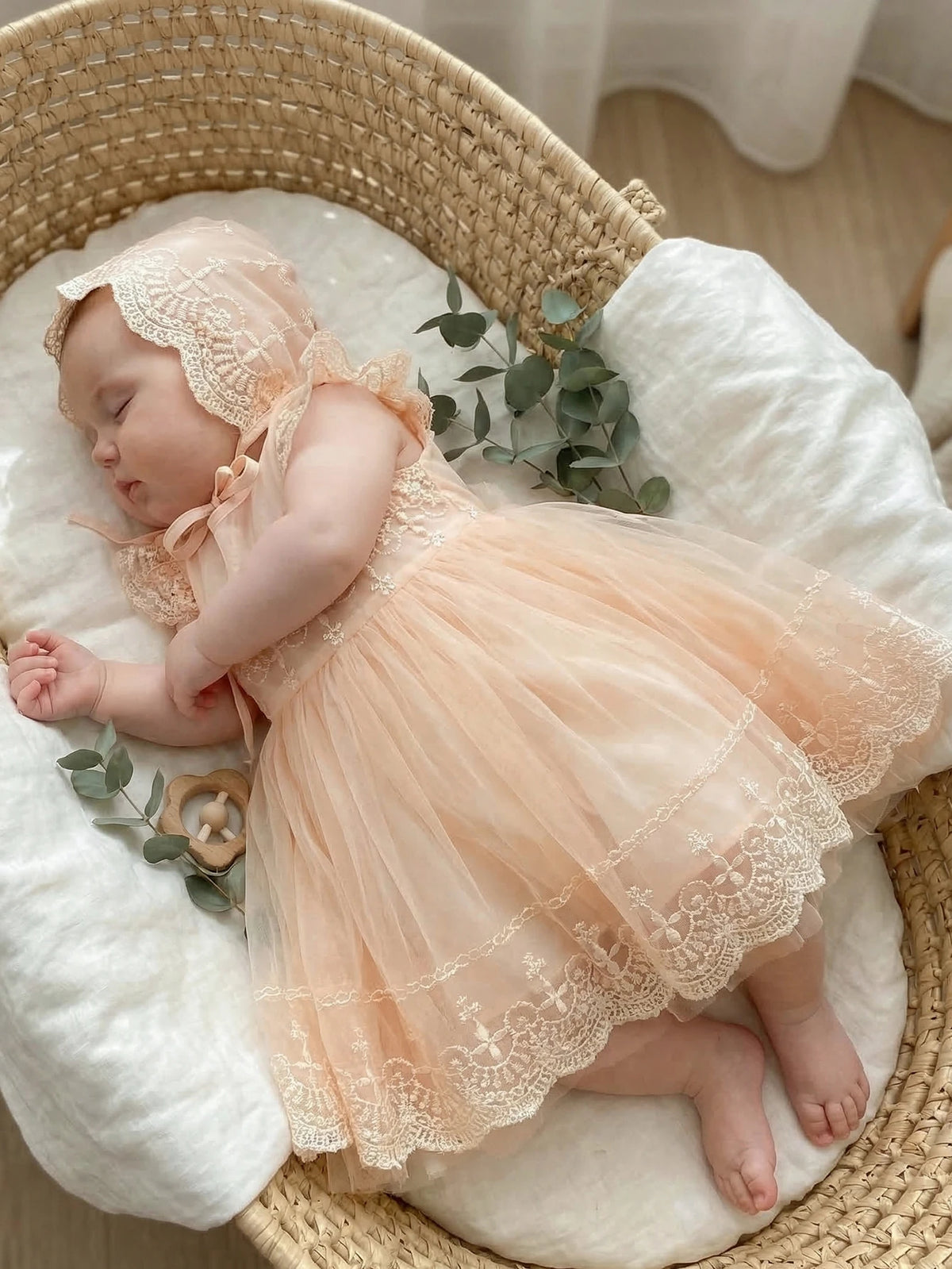 Baby Girl 0-2 Years Old Baby Wine Red Baptism Dress,Lace Net Skirt,Princess Dress,Wedding Flower Girl Dress,Birthday,With Hat