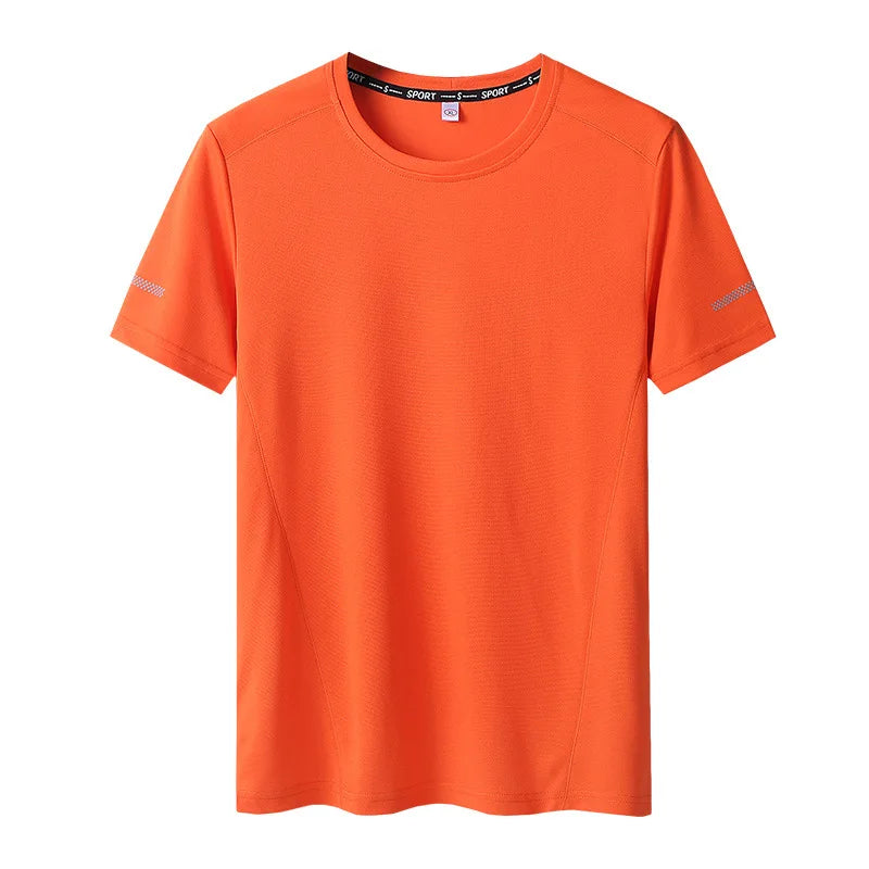 T-Shirt Big Size 9Xl For Men Quick Drying T-Shirt For Men Round Neck Plus Size Short Sleeve Oversized T Shirt