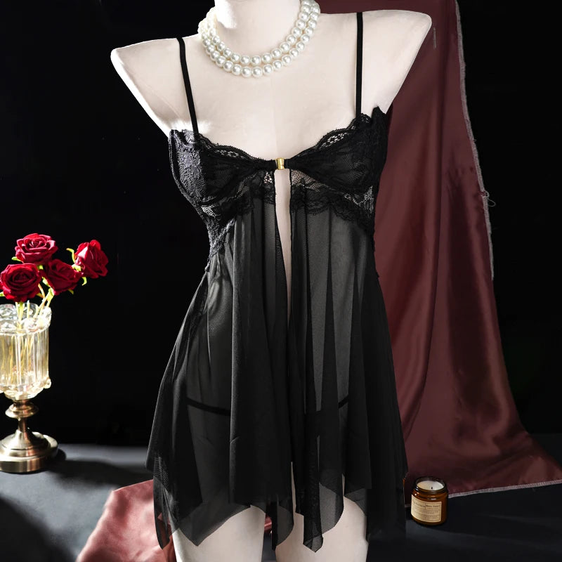Women's Satin Sexy Nightgown Nightwear Straps Satin Ice Silk Summer Night Dress V Neck Sleepwear Sleeveless Pajamas Clothes