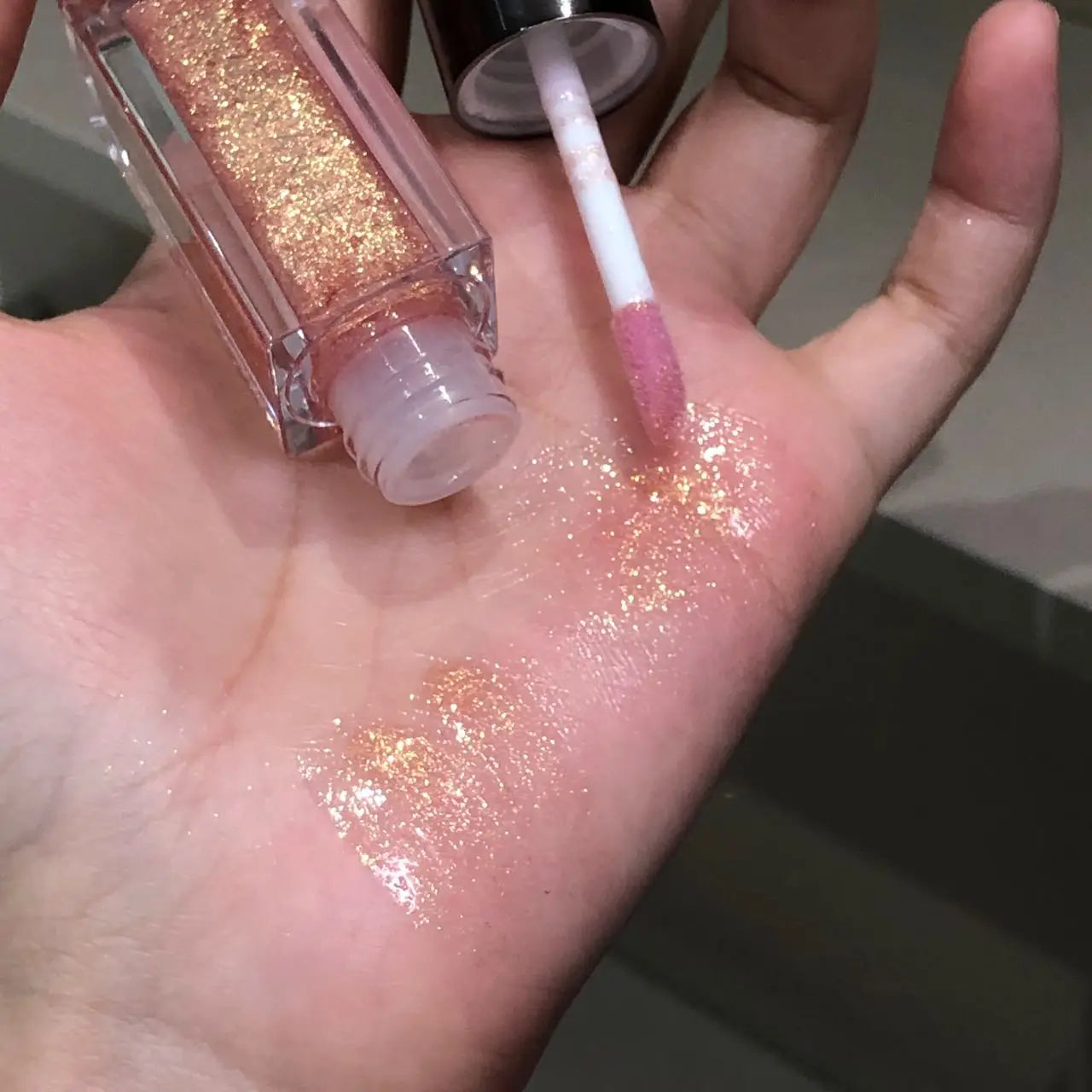 Herorange Star Shine Glitter Lip Gloss Shimmer Fine Glitter Long Lasting Moisturizing Non Sticky Glossy Lip Makeup