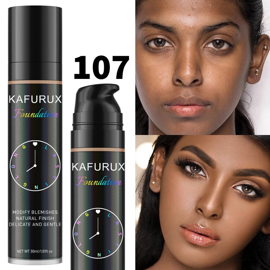 Liquid Foundation Concealer 8 Color Waterproof Sweatproof Korean Face Base For All Skin Types