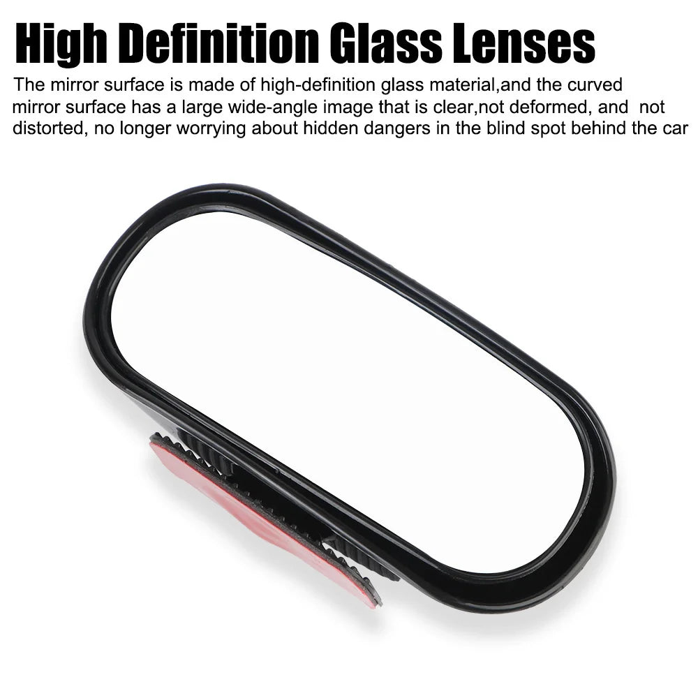 Universal Car Accessories Car Mirror Auxiliary Rear View Mirror Wide Angle Side Rear Mirrors Reverse Blind Spot 360° Adjustable