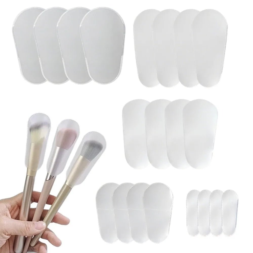 18PCS Makeup Brush Guards - 9-Size Universal Fit, Odorless & Dust-Proof for Travel Storage (Gift Ready)