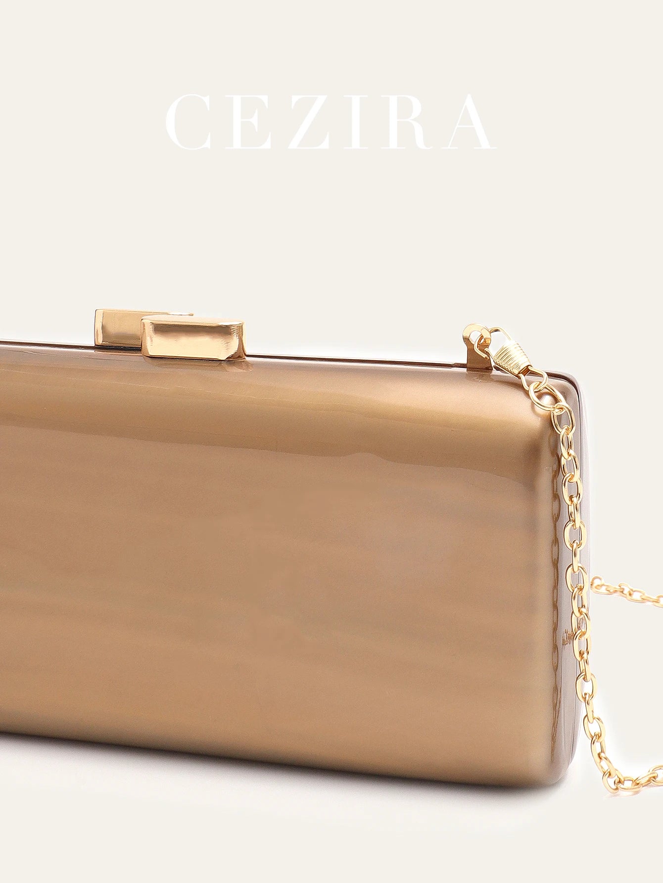 CR Women Elegant Marbled Acrylic Clutch Minimalist Simple Design Magnetic Closure Square Hard Case Box Evening Bag Bride Purse