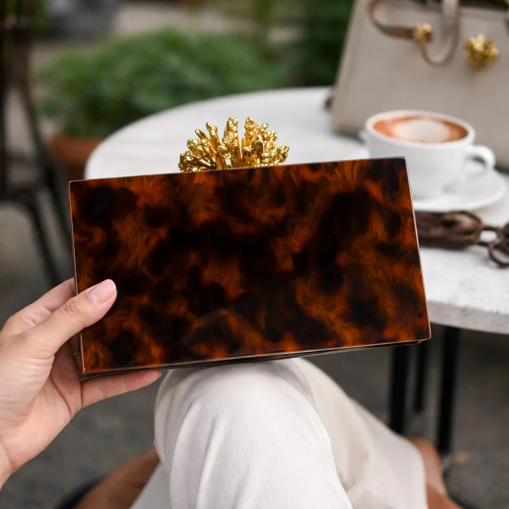 Acrylic Luxury Box Clutch Bag Wedding Chain Handbag For Women Chic Party Shoulder Crossbody Bags Ladies Evening Bags Dress Purses