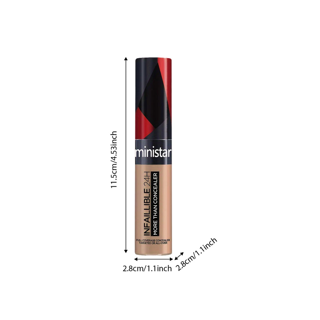 1pc full coverage concealer, waterproof, sweat proof, stain resistant, durable, creating a perfect skin makeup look