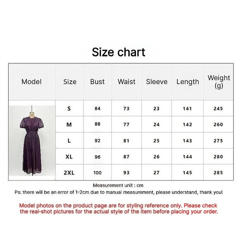 Elegant Chiffon Lace Trim Midi Dress Stand Collar Neck Puff Sleeve Cinched Waist Draped A Line Flowy Women's Casual Dresses